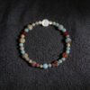 LuckyMoya Ocean Jasper & Agate Energy Bracelet with Mother of Pearl Accent