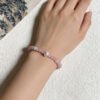 LuckyMoya Blush Cat's Eye Aura Bracelet | Self-Love & Gentle Positive Vibes