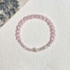 LuckyMoya Blush Cat's Eye Aura Bracelet | Self-Love & Gentle Positive Vibes
