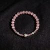 LuckyMoya Blush Cat's Eye Aura Bracelet | Self-Love & Gentle Positive Vibes