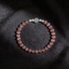 LuckyMoya Soft Pink Cat's Eye Energy Bracelet with Moonstone & Freshwater Pearls