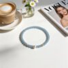 Image23 LuckyMoya Dainty Aquamarine Energy Bracelet with Freshwater Pearl