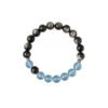 Image36 LuckyMoya Obsidian & Aquamarine Aura Bracelet | Grounding & Cleansing