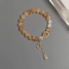 Image61 LuckyMoya Natural Citrine Abundance Bracelet with Gold Gourd Charms