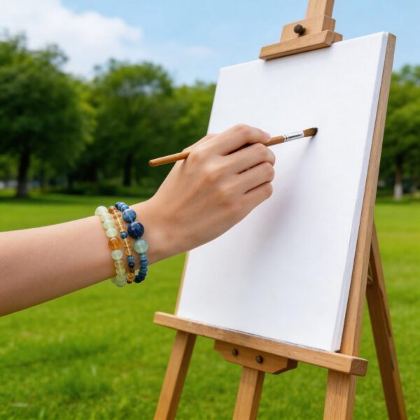 LuckyMoya Kyanite & Citrine Energy Bracelet | Calm, Confidence & Positive Vibes