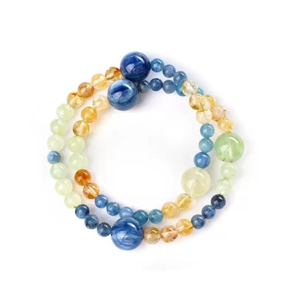 LuckyMoya Kyanite & Citrine Energy Bracelet | Calm, Confidence & Positive Vibes