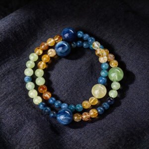 LuckyMoya Kyanite & Citrine Energy Bracelet | Calm, Confidence & Positive Vibes