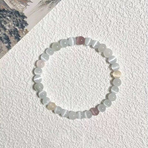LuckyMoya Cat's Eye Stone Feng Shui Bracelet | Calming Energy & Balance Crystal Jewelry
