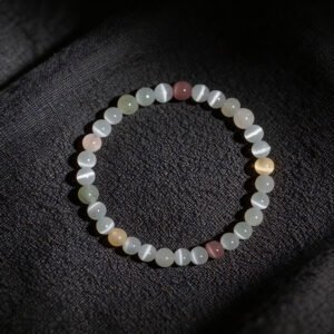 LuckyMoya Cat's Eye Stone Feng Shui Bracelet | Calming Energy & Balance Crystal Jewelry
